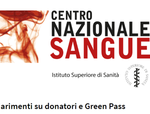 Green pass non necessario per donare il sangue presso le strutture ospedaliere.