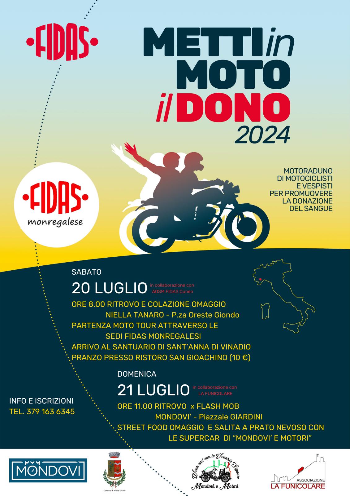 Locandina evento Metti in Moto il Dono 2024