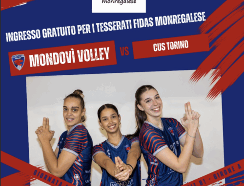 Mondovì Volley sabato 10 gennaio, INGRESSO GRATUITO PER I DONATORI DI FIDAS MONREGALESE